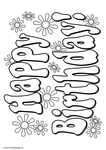 teacher happy birthday coloring pages - photo #14