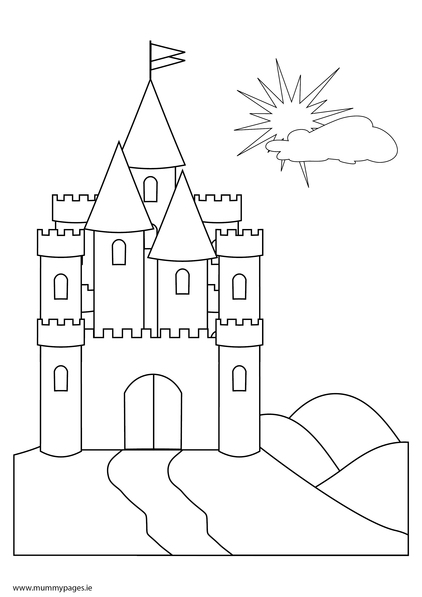 fairytale castle coloring pages - photo #5