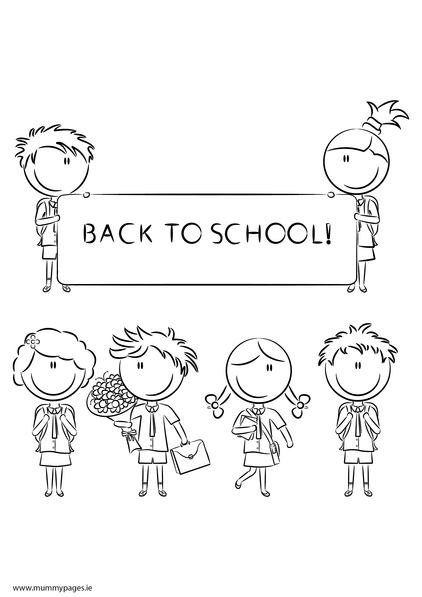 welcome students coloring pages - photo #25
