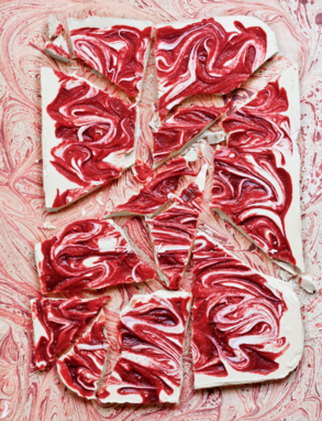 Raspberry Ripple with White Chocolate Slab Recipe pics Raspberry Ripple with White Chocolate Slab Recipe photo